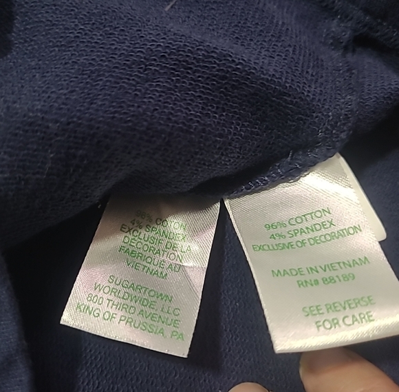 Lilly Pulitzer Girls Size XL (12-14) Blue Jacket Lace Accents - Picture 3 of 10